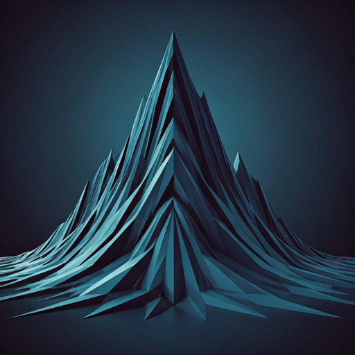 abstract polygonal mountain